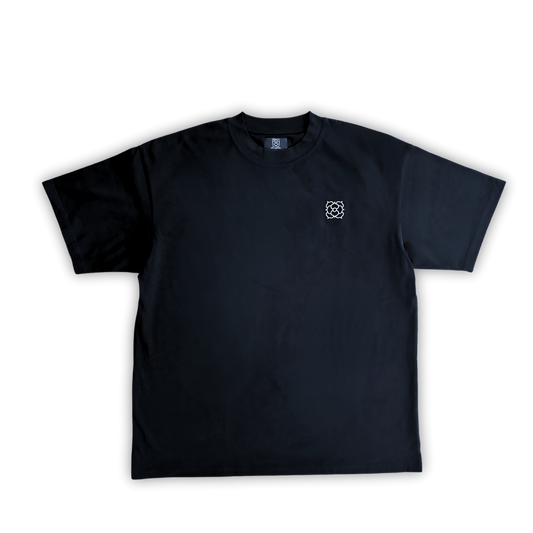 "Flower of Firdaus" Black Tee