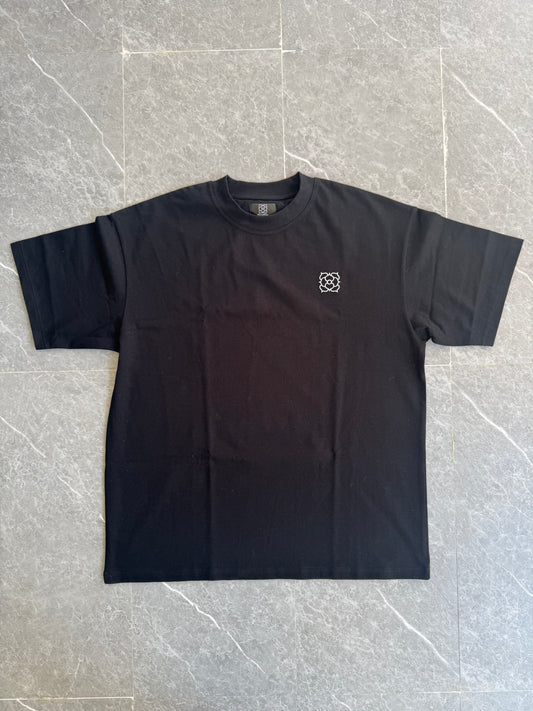 "Flower of Firdaus" Black Tee